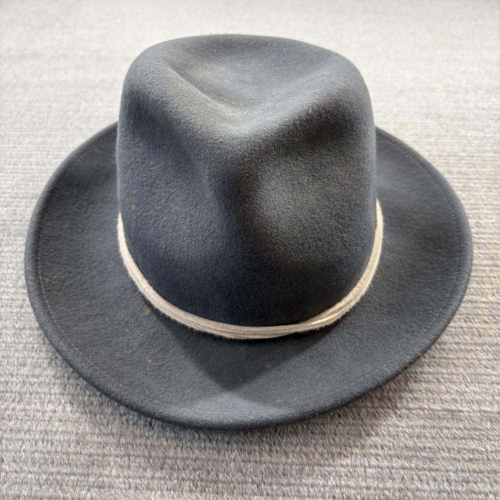 Goorin Bros Hat Mens Large Gray The Bruiser Wide‎ Brim Fedora 100% Wool
